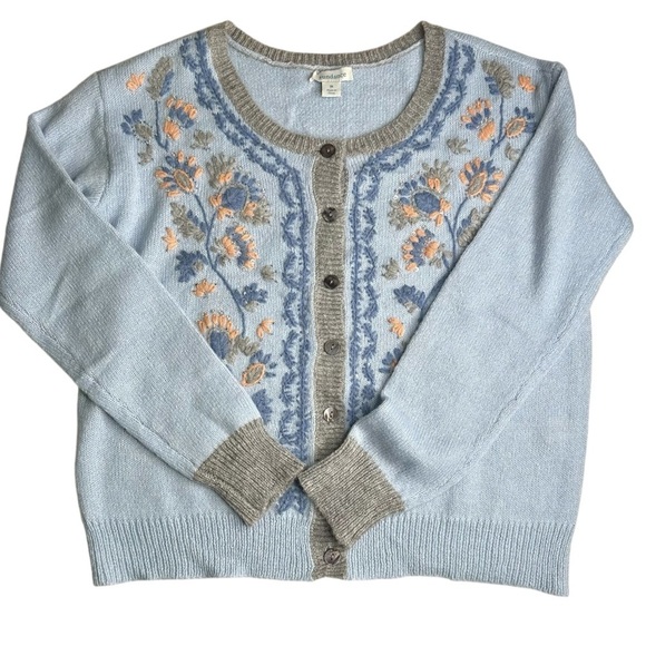 Sundance Embroidered & Beaded Floral
Retro Style Cardigan. Size Medium - Picture 5 of 8